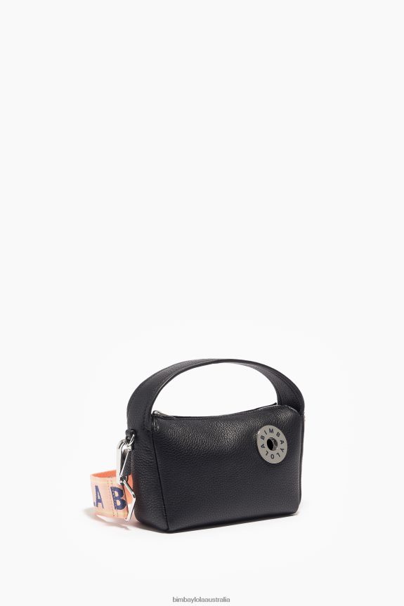 Accessories 4062VZ54 Black Bimba Y Lola Leather Hobo Bag