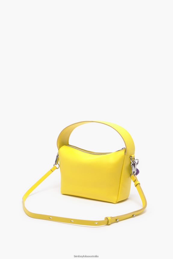 Accessories 4062VZ57 Yellow Bimba Y Lola Leather Hobo Bag