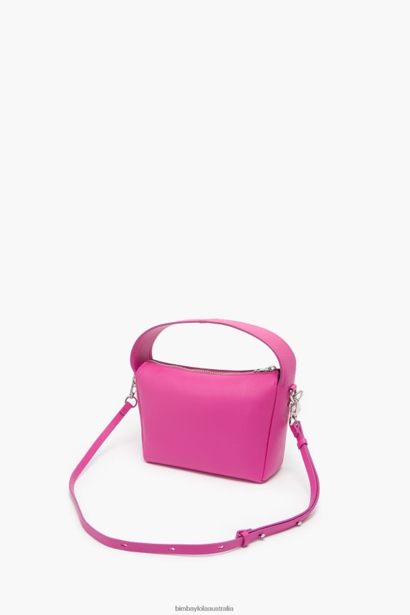 Accessories 4062VZ58 Fuchsia Bimba Y Lola Leather Hobo Bag