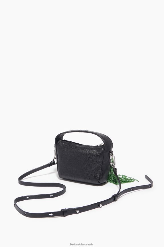 Accessories 4062VZ62 Black Bimba Y Lola Leather Hobo Bag