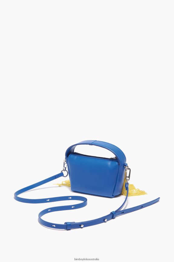 Accessories 4062VZ63 Electric Blue Bimba Y Lola Leather Hobo Bag