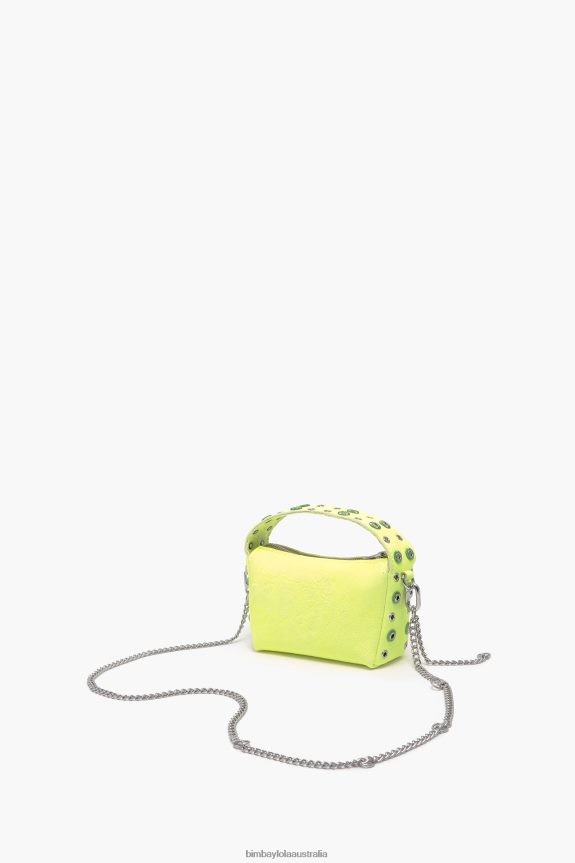 Accessories 4062VZ64 Yellow Bimba Y Lola Leather Hobo Bag