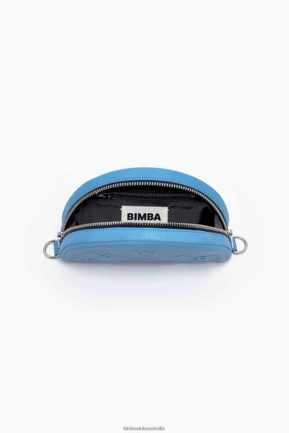 Accessories 4062VZ65 Blue Bimba Y Lola Leather Chimo Crossbody Bag
