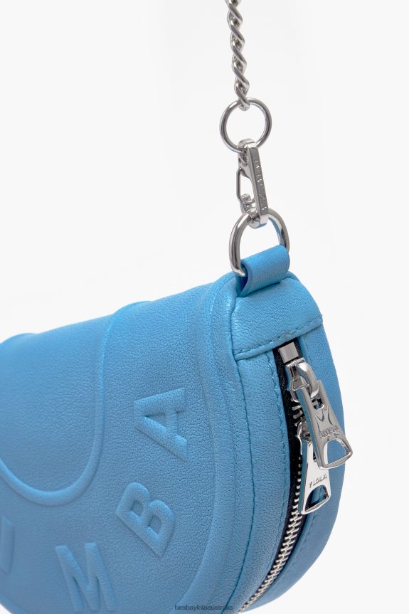 Accessories 4062VZ65 Blue Bimba Y Lola Leather Chimo Crossbody Bag