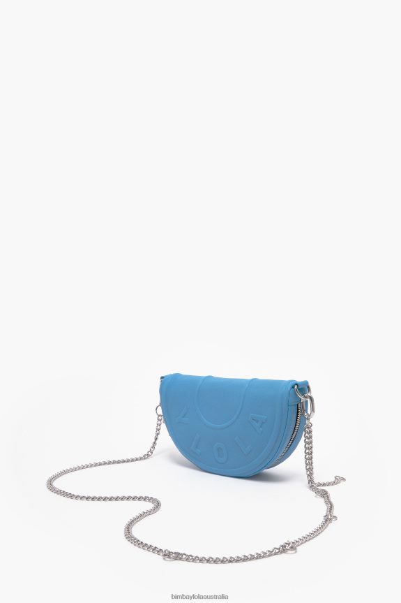 Accessories 4062VZ65 Blue Bimba Y Lola Leather Chimo Crossbody Bag