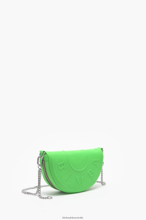 Accessories 4062VZ67 Neon Green Bimba Y Lola Leather Chimo Bag