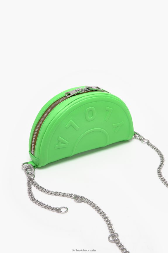 Accessories 4062VZ67 Neon Green Bimba Y Lola Leather Chimo Bag