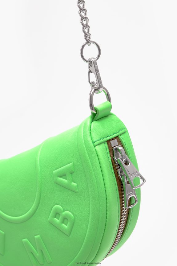 Accessories 4062VZ67 Neon Green Bimba Y Lola Leather Chimo Bag