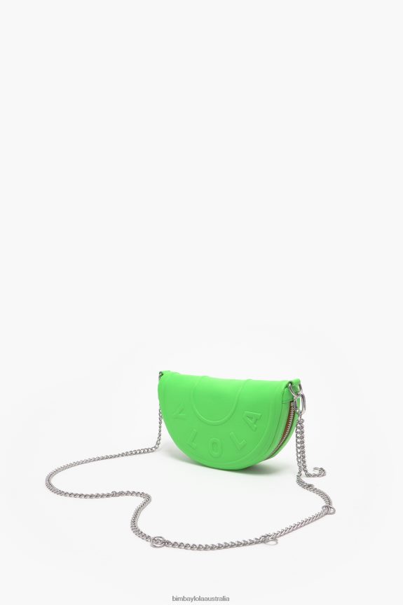 Accessories 4062VZ67 Neon Green Bimba Y Lola Leather Chimo Bag