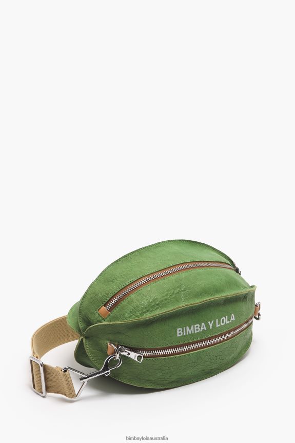 Accessories 4062VZ69 Green Bimba Y Lola Leather Pelota Bag
