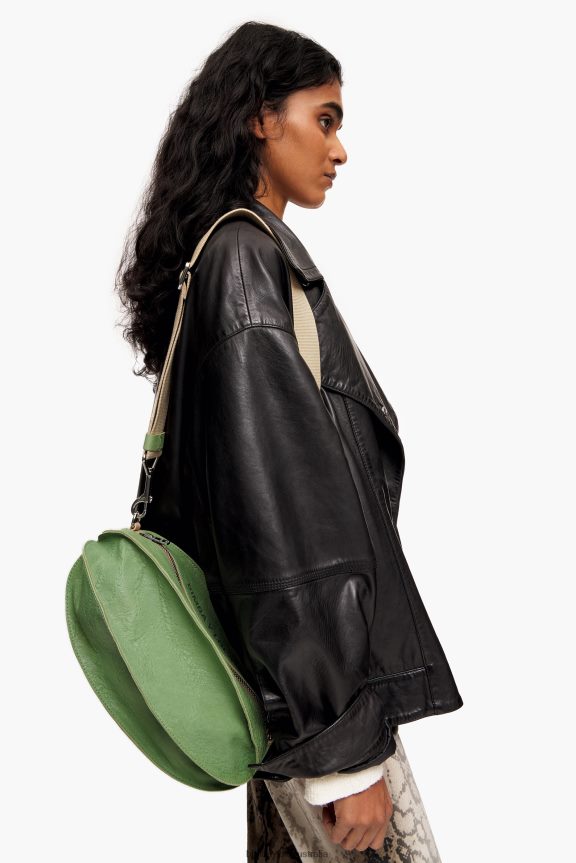 Accessories 4062VZ69 Green Bimba Y Lola Leather Pelota Bag