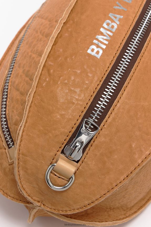 Accessories 4062VZ70 Camel Bimba Y Lola Leather Pelota Bag