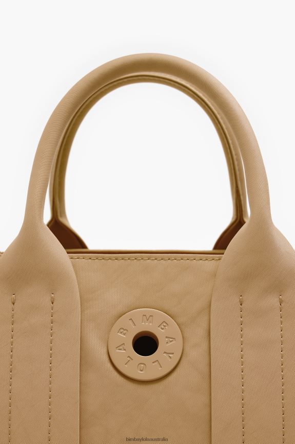 Accessories 4062VZ72 Tan Bimba Y Lola Nylon Tote Bag