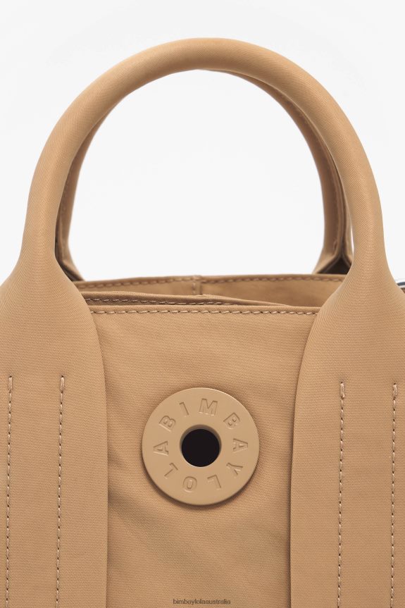 Accessories 4062VZ76 Tan Bimba Y Lola Nylon Tote Bag