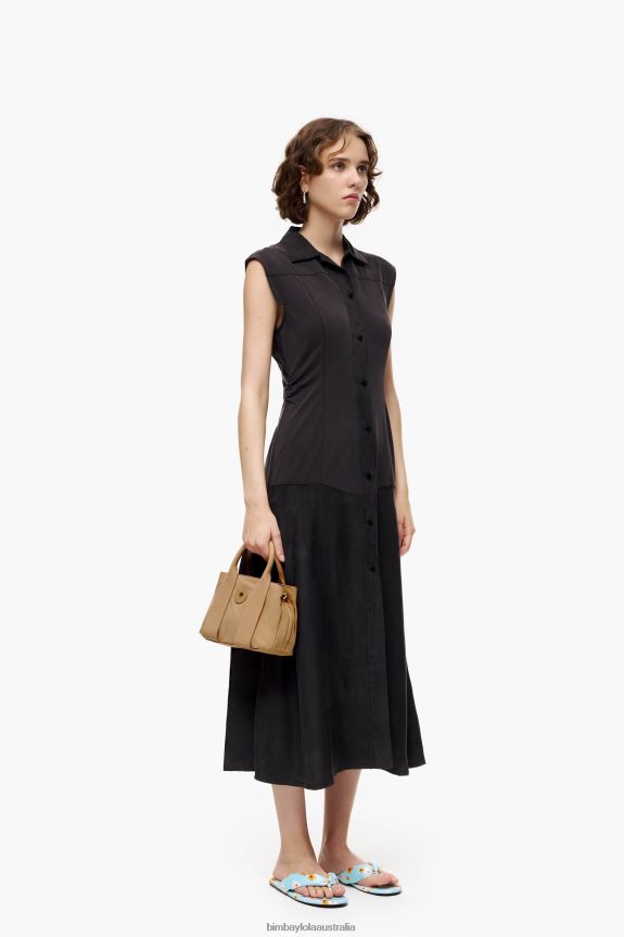 Accessories 4062VZ76 Tan Bimba Y Lola Nylon Tote Bag
