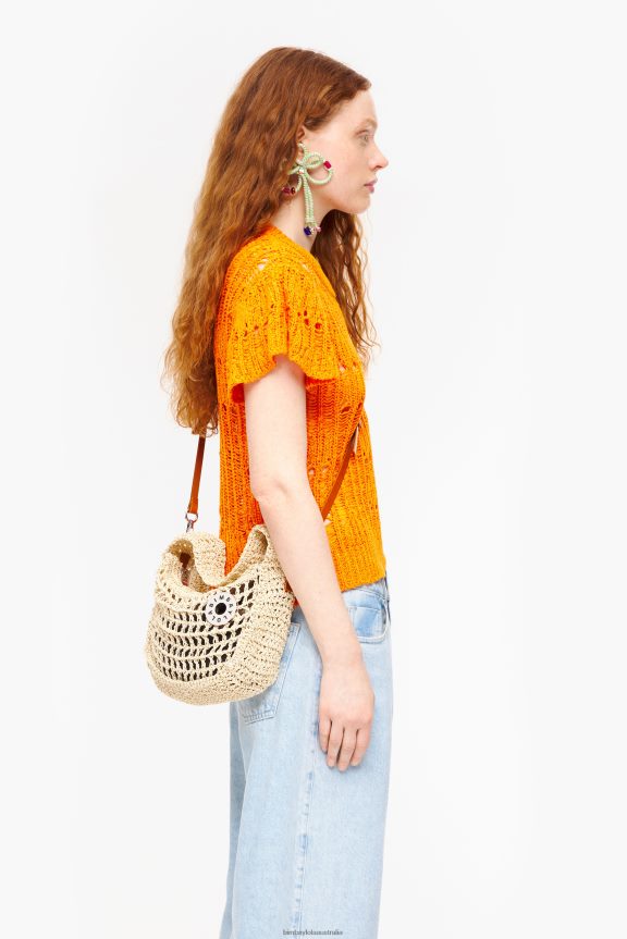 Accessories 4062VZ7 Natural Bimba Y Lola Raffia Hobo Bag