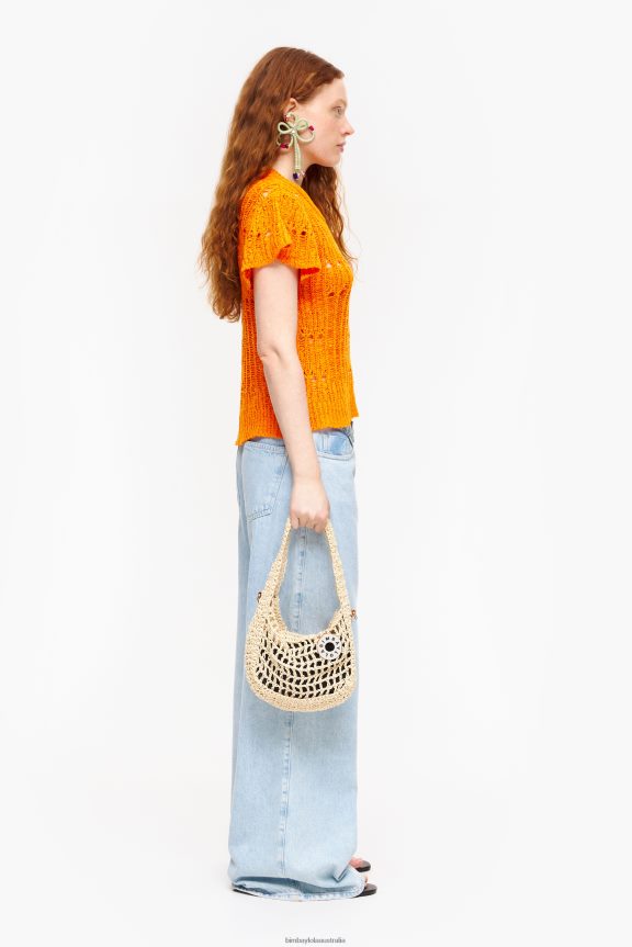 Accessories 4062VZ7 Natural Bimba Y Lola Raffia Hobo Bag