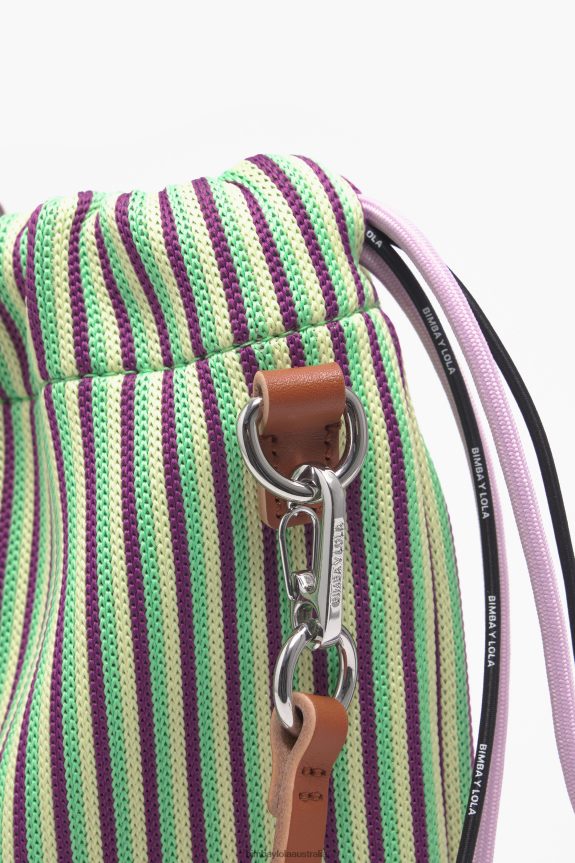 Accessories 4062VZ88 Yellow Bimba Y Lola Knit Bucket Bag