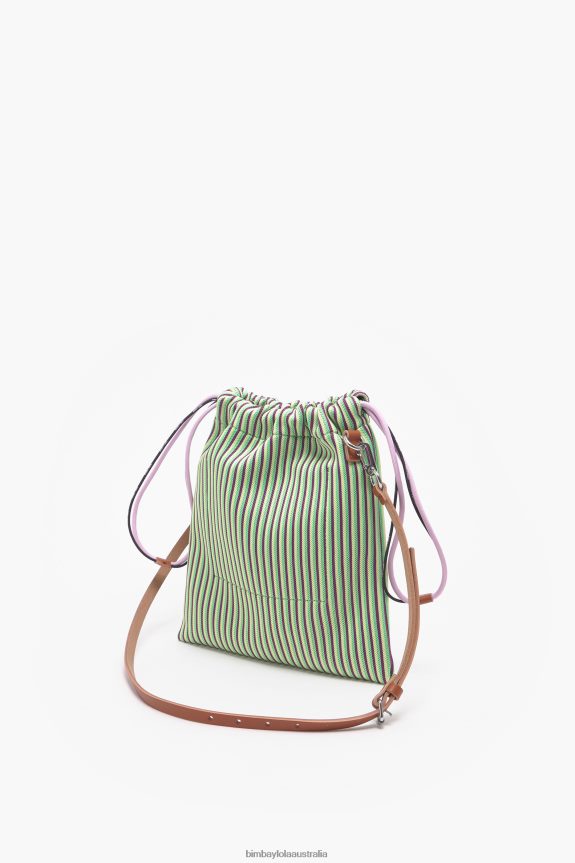 Accessories 4062VZ88 Yellow Bimba Y Lola Knit Bucket Bag