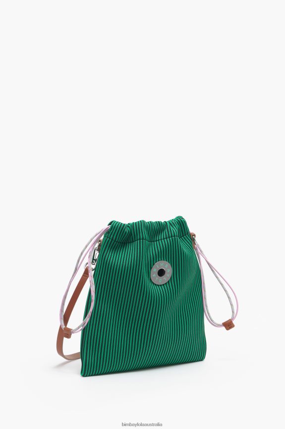 Accessories 4062VZ89 Green Bimba Y Lola Knit Bucket Bag