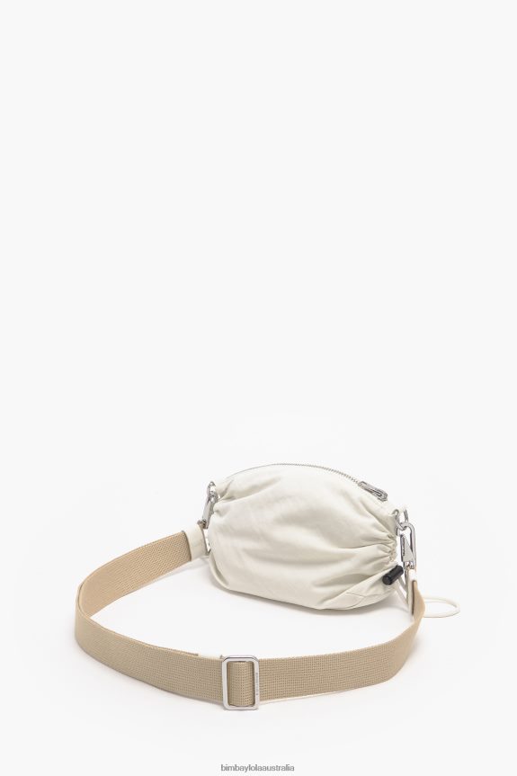 Accessories 4062VZ93 Stone Bimba Y Lola Nylon Gathered Crossbody Bag