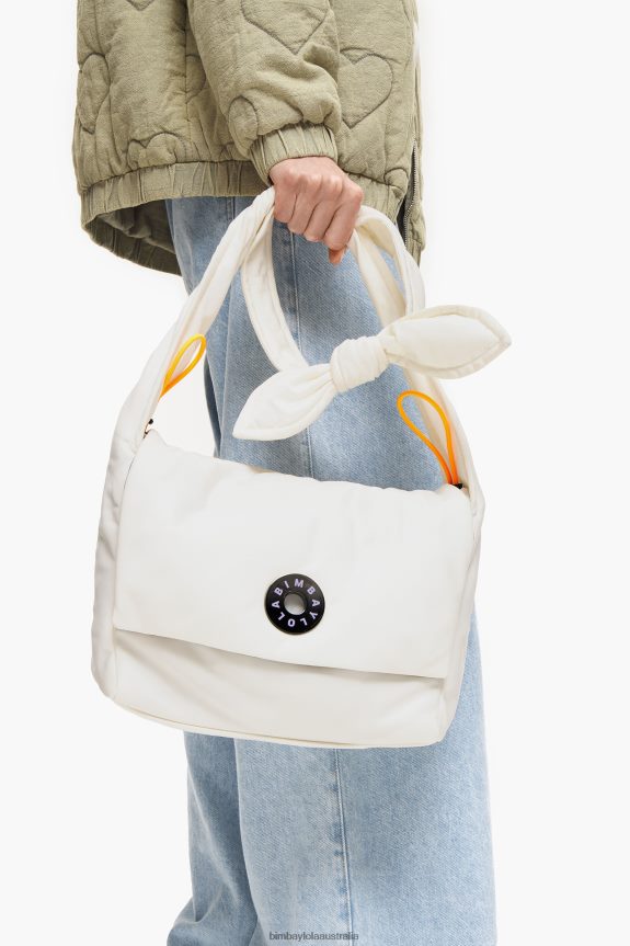 Accessories 4062VZ95 Bone Bimba Y Lola Nylon Crossbody Bag