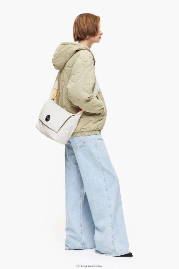 Accessories 4062VZ95 Bone Bimba Y Lola Nylon Crossbody Bag