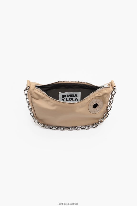 Accessories 4062VZ96 Nude Bimba Y Lola Nylon Moon Bag