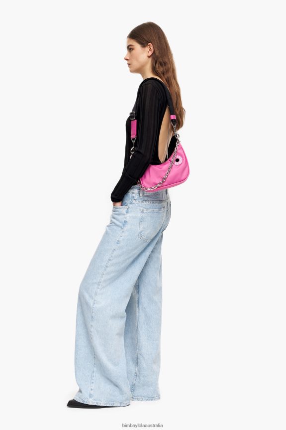 Accessories 4062VZ97 Pink Bimba Y Lola Nylon Moon Bag