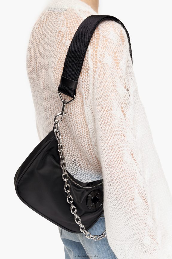 Accessories 4062VZ99 Black Bimba Y Lola Nylon Moon Bag