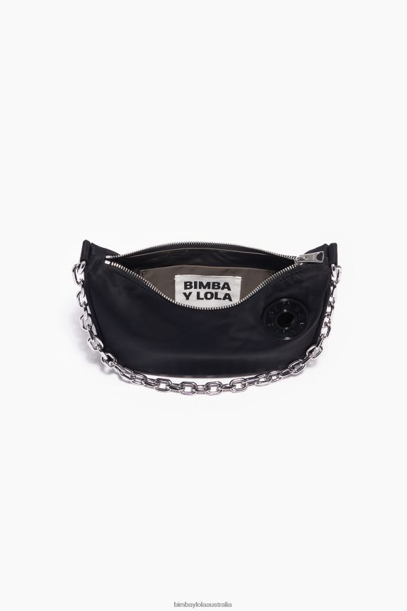 Accessories 4062VZ99 Black Bimba Y Lola Nylon Moon Bag