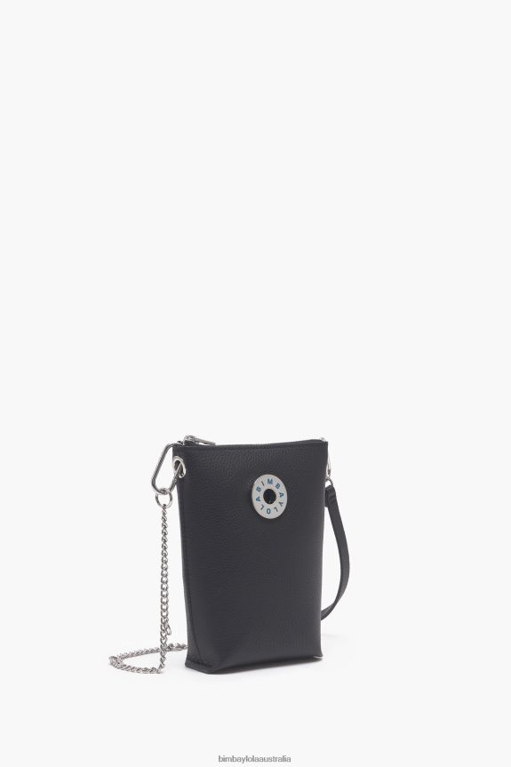 Accessories 4062VZ151 Black Bimba Y Lola Leather Crossbody Bag