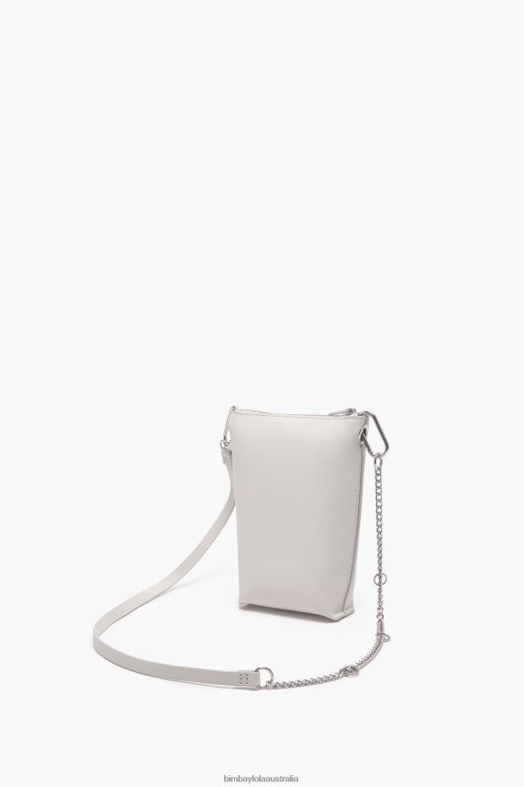 Accessories 4062VZ153 White Bimba Y Lola Leather Crossbody Bag
