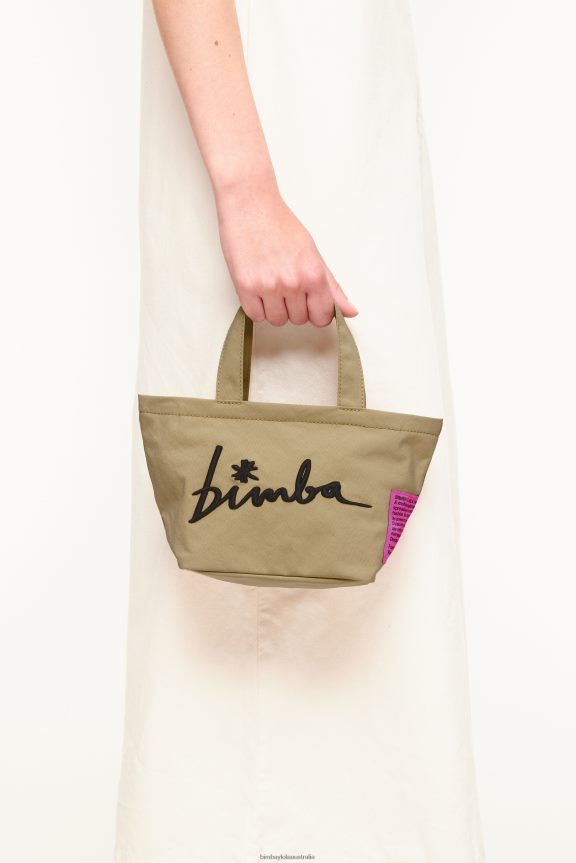 Accessories 4062VZ156 Natural Bimba Y Lola Nylon Trapezium Mini Bag