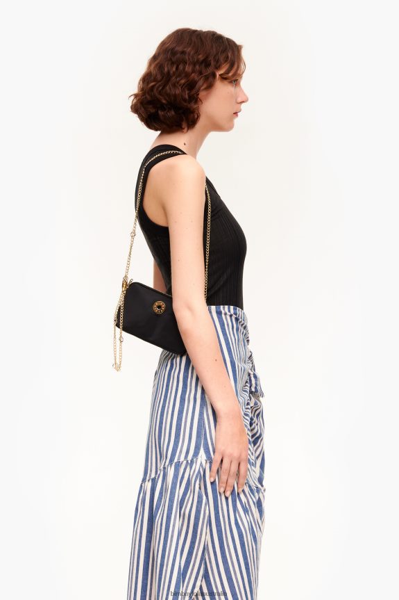Accessories 4062VZ160 Black Bimba Y Lola Nylon Rectangular Mini Bag