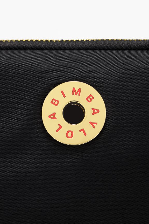 Accessories 4062VZ160 Black Bimba Y Lola Nylon Rectangular Mini Bag