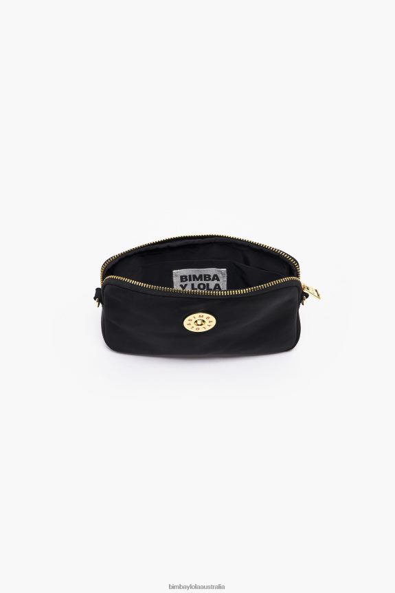 Accessories 4062VZ160 Black Bimba Y Lola Nylon Rectangular Mini Bag