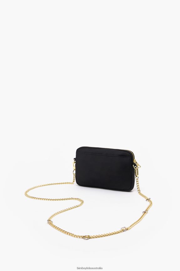 Accessories 4062VZ160 Black Bimba Y Lola Nylon Rectangular Mini Bag