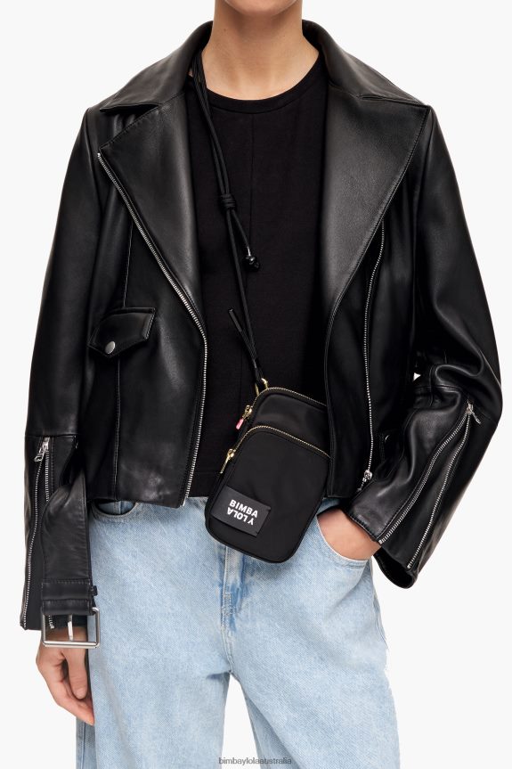 Accessories 4062VZ162 Black Bimba Y Lola Nylon Mini Bag
