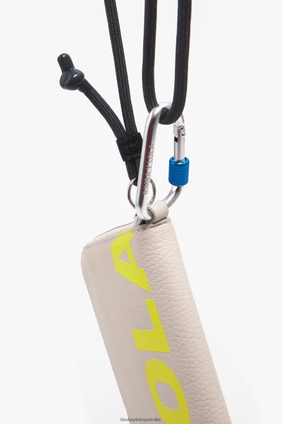 Accessories 4062VZ163 Off-White Bimba Y Lola Leather Rectangular Mini Bag