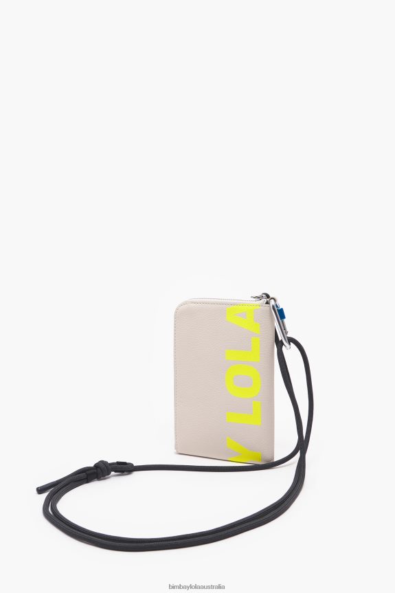 Accessories 4062VZ163 Off-White Bimba Y Lola Leather Rectangular Mini Bag