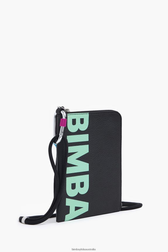 Accessories 4062VZ164 Black Bimba Y Lola Leather Multifunction Pochette