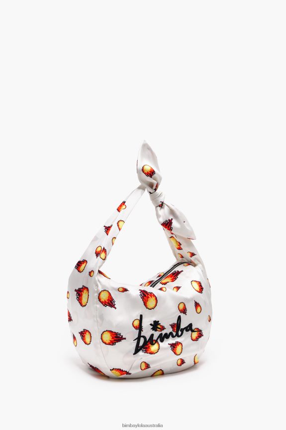 Accessories 4062VZ120 Fire Bimba Y Lola Print Nylon Bucket Bag
