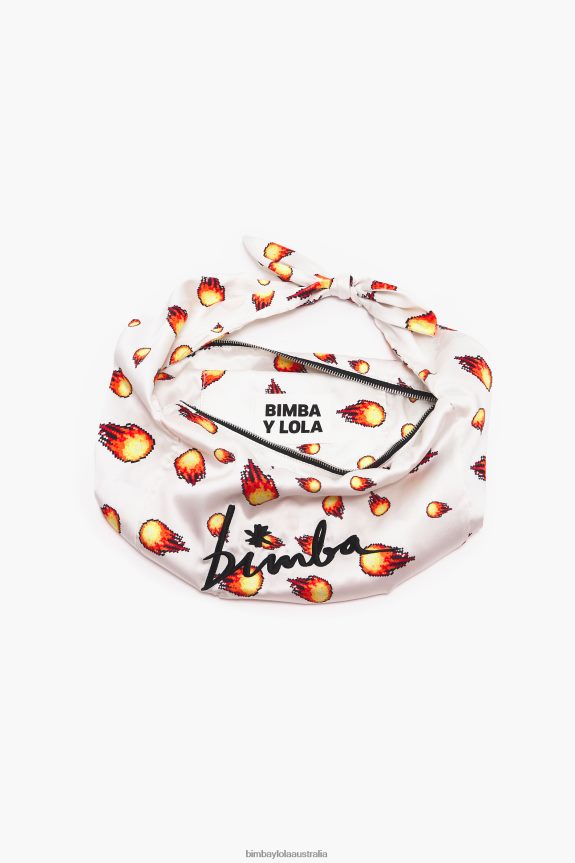 Accessories 4062VZ120 Fire Bimba Y Lola Print Nylon Bucket Bag