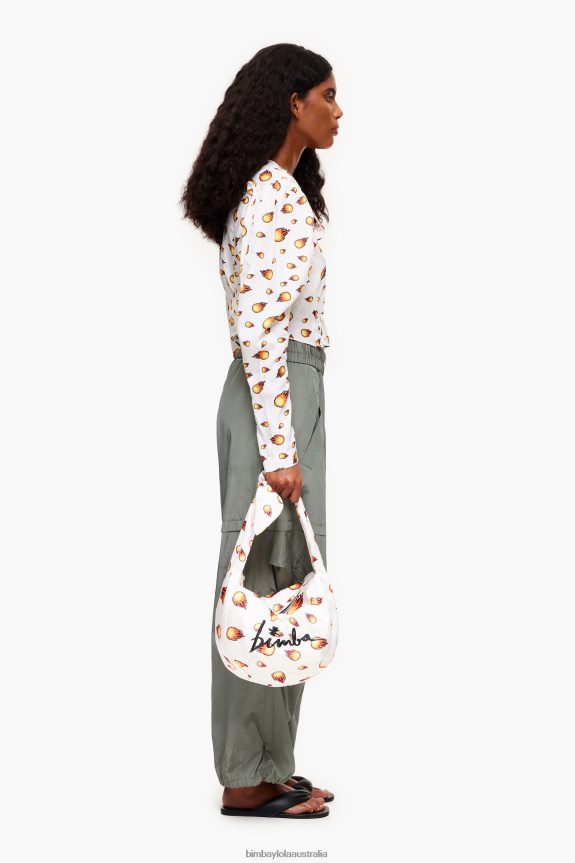 Accessories 4062VZ120 Fire Bimba Y Lola Print Nylon Bucket Bag