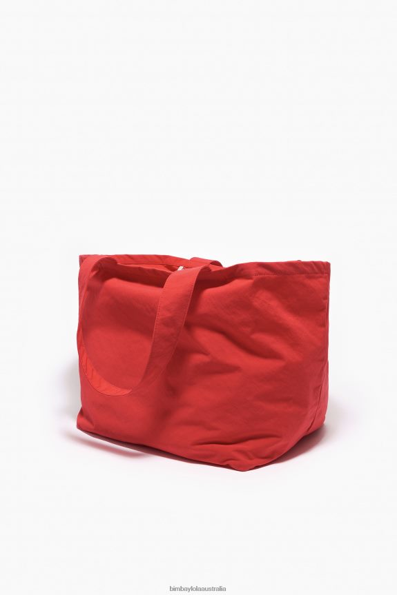 Accessories 4062VZ123 Red Bimba Y Lola Nylon Shopper Bag