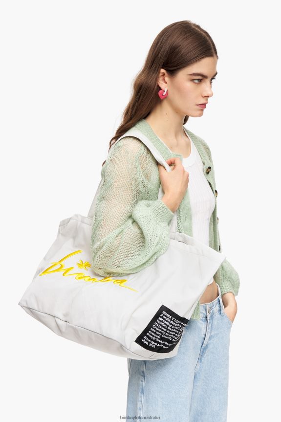 Accessories 4062VZ124 Gray Bimba Y Lola Nylon Shopper Bag