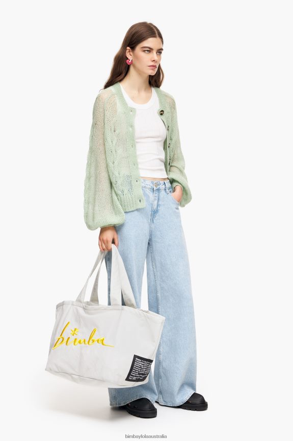 Accessories 4062VZ124 Gray Bimba Y Lola Nylon Shopper Bag