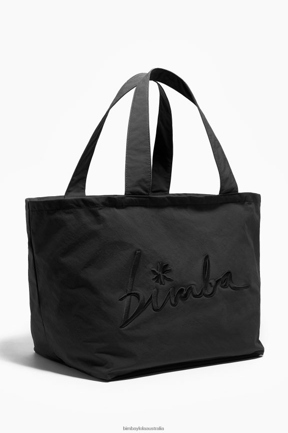 Accessories 4062VZ125 Black Bimba Y Lola Nylon Shopper Bag