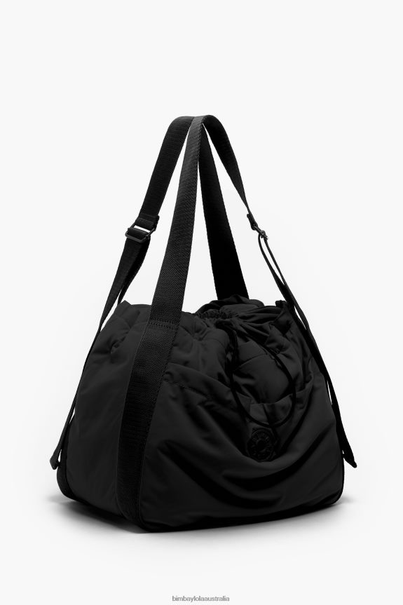 Accessories 4062VZ128 Black Bimba Y Lola Nylon Bucket Bag